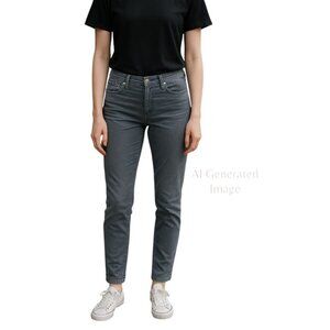 Blue Essence USA Soft Gray  Skinny  Stretch Classic 5 Pockets Denim  Jeans Sz 0
